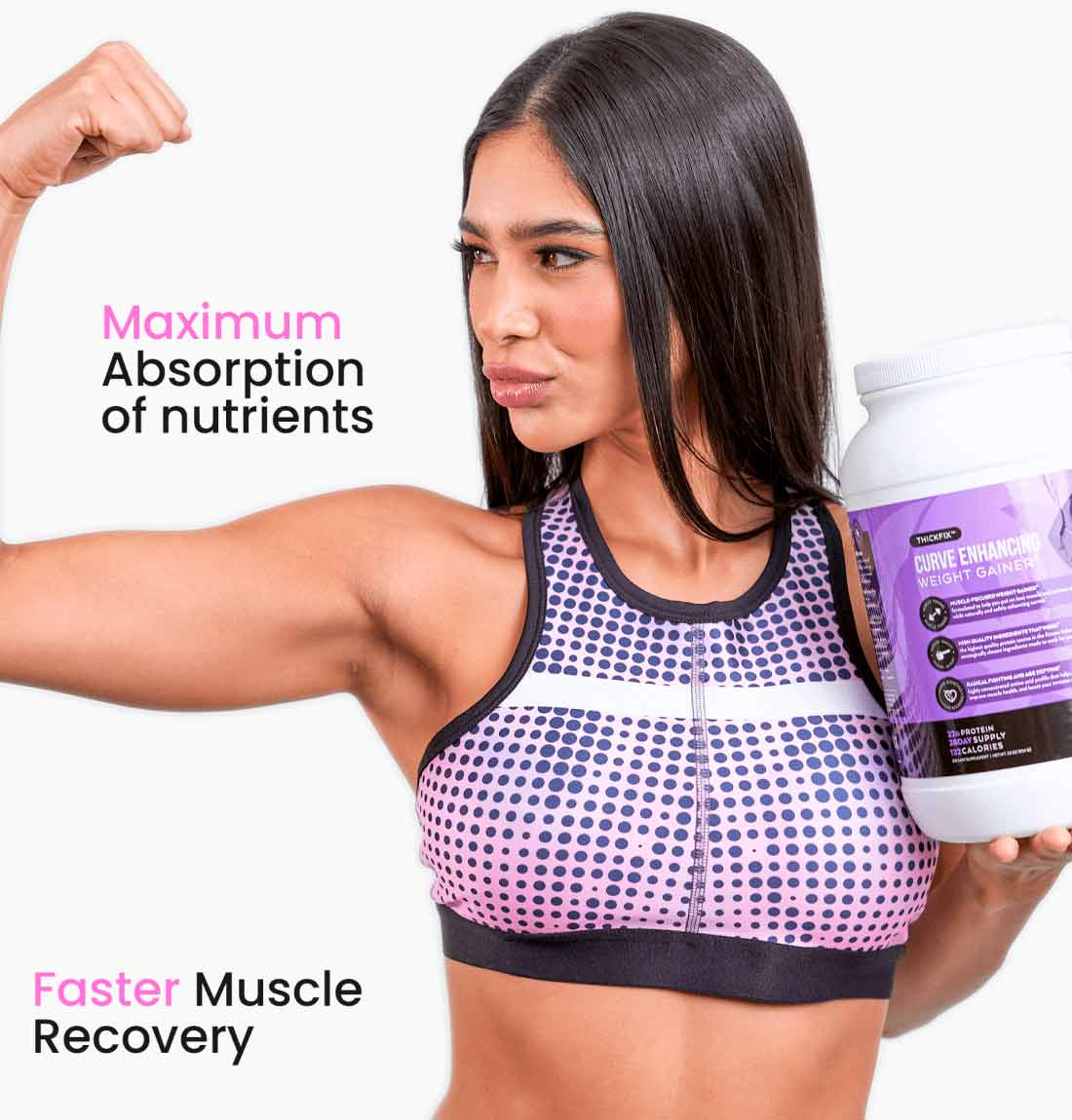 Gluteboost - ThickFix Combo Kit - Natural Curve Enhancement Whey Protein  Shake and Cream - Increase Curves and Muscle